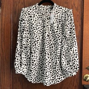 Jcrew Leopard Blouse